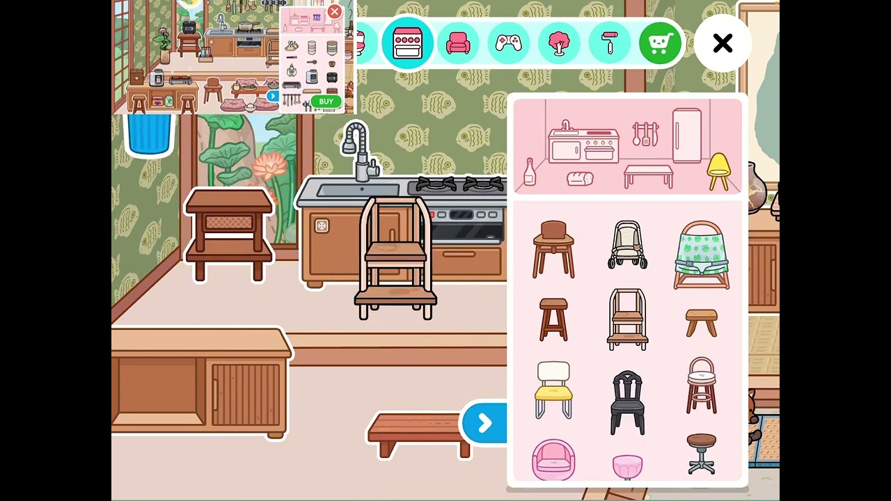 Decorating the new tatami townhouse based on the photos of the house toca boca made!!🩷✨