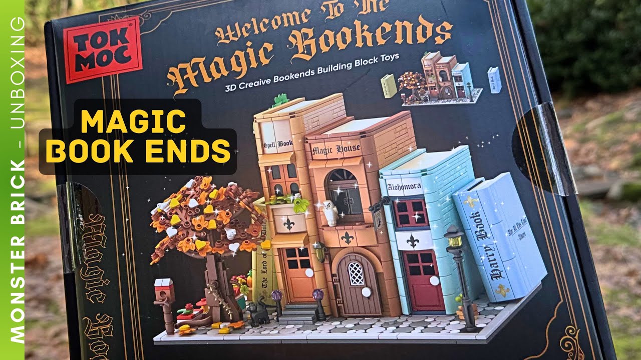📚🏘️🍁 Literary Lane! Unbox: Tokmoc MAGIC BOOKENDS (1488 pieces)