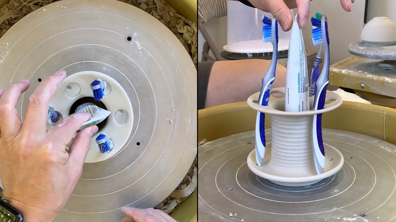 490. Making a Toothbrushes/Toothpaste Holder with Hsin-Chuen Lin 林新春 牙膏牙刷架製作示範