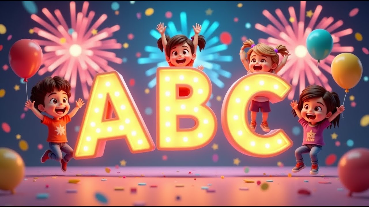 ABC Song – New Year Alphabet Fun 🎆🔤 | Learn Letters A–Z for Kids | Kids  Song and Nursery Rhyme