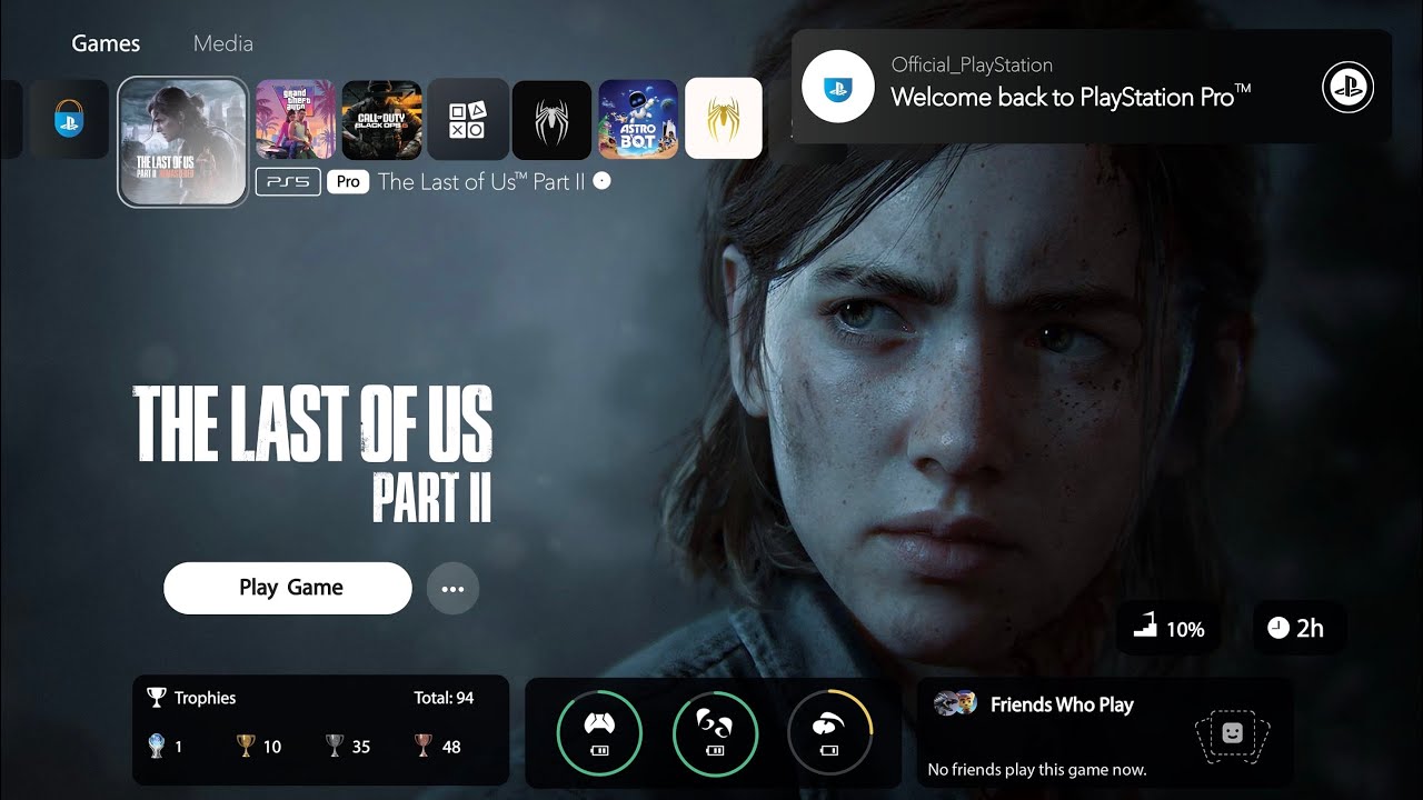 Testing PlayStation 5 Pro&trade; UI and Boot Screen Concept
