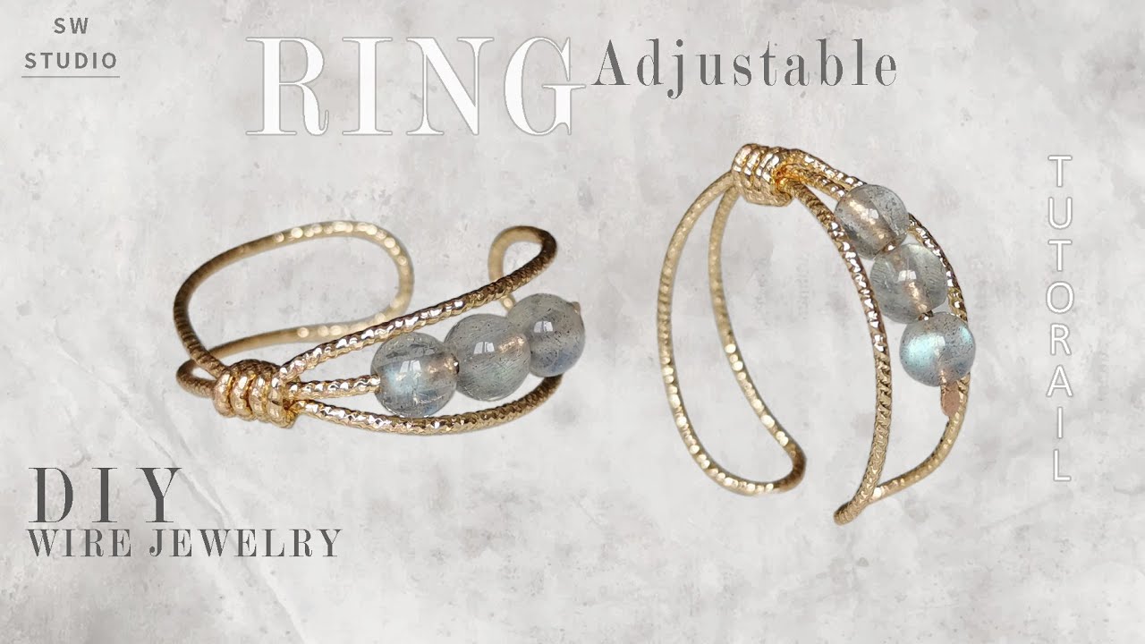 Adjustable Ring/Easy Ring/DIY Ring/Wire Wrap Ring Tutorial/DIY Jewelry/How to make/ DIY Accessories