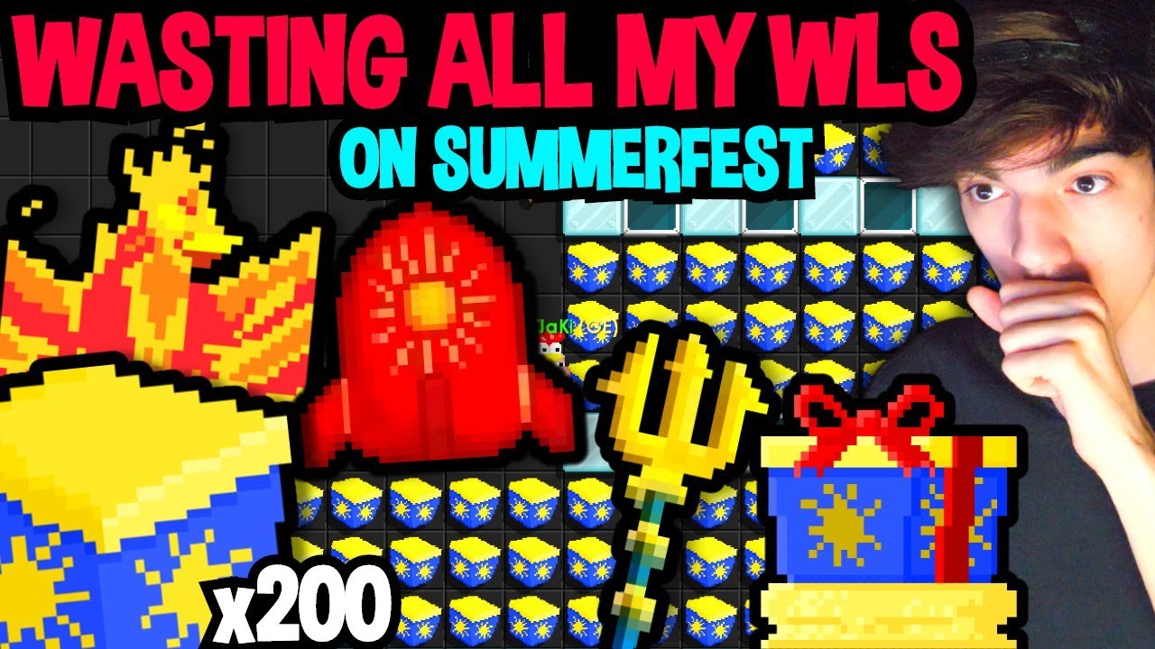 WASTING ALL MY WLS ON SUMMERFEST 2020 - Growtopia