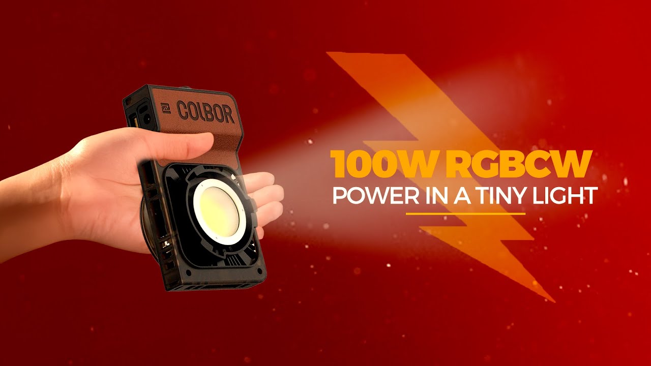 Самый компактный RGBCW-светильник мощностью 100 Вт! Комплект COLBOR W100R #rgblights #filmmaking ...