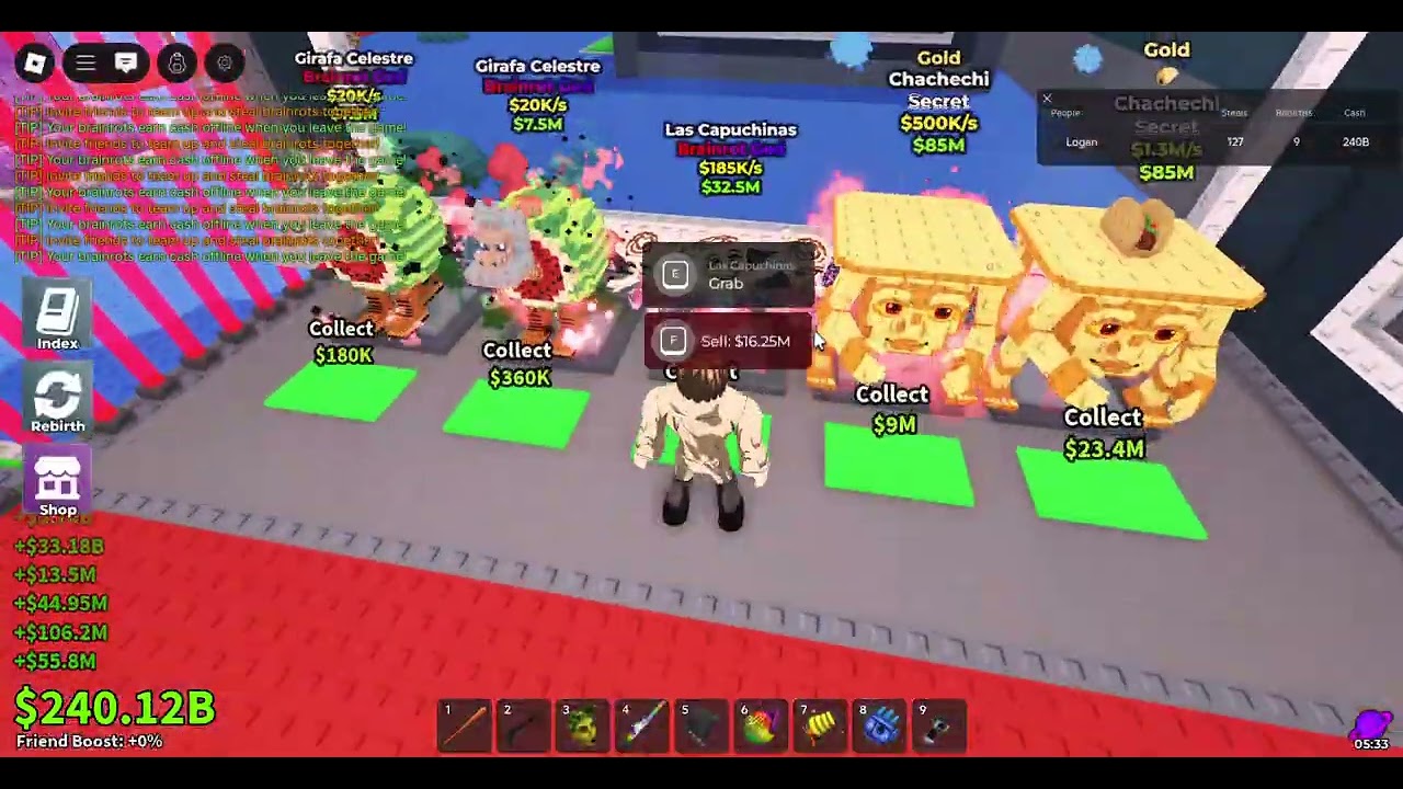 Roblox Steal A Brainrot Crafting Las Capuchinas