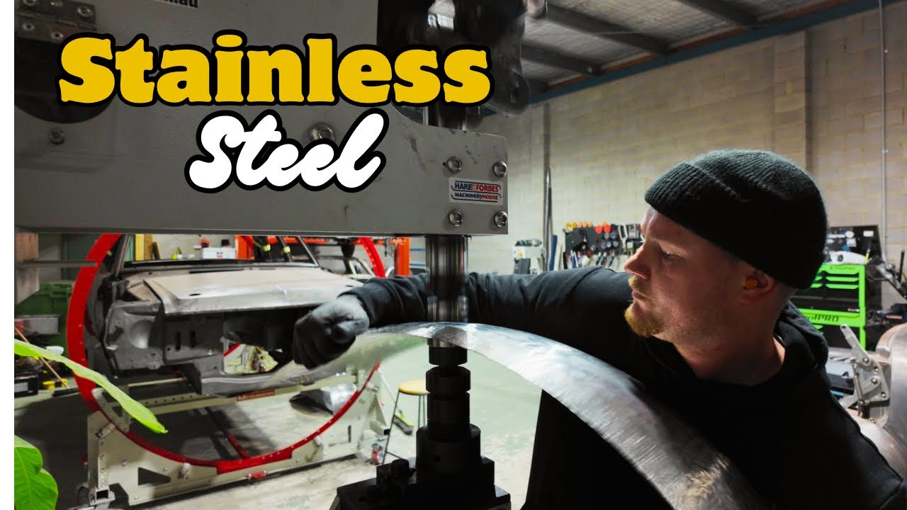 Shaping Stainless Steel on the Power Hammer l Satisfying Metal Shaping!