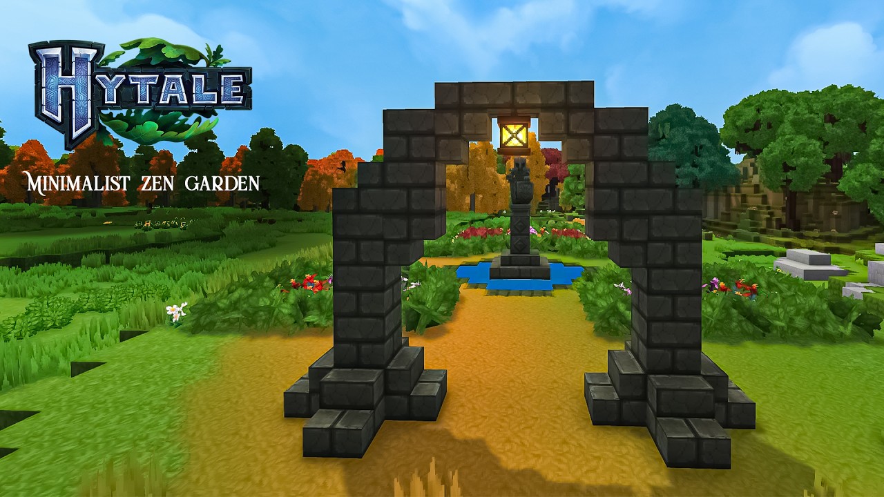 How to build a minimalist zen garden in Hytale