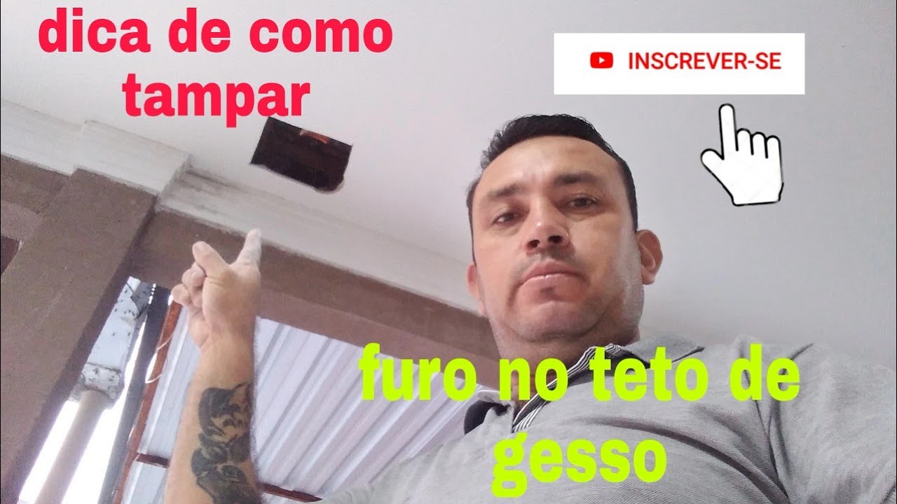 COMO TAMPAR FURO NO FORRO DE GESSO MUITO FÁCIL