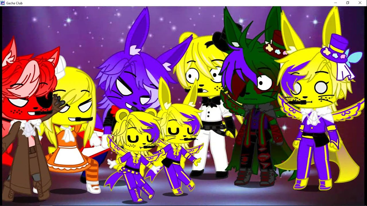William, his plushies, Spring Bonnie and Fredbear goes to FNaF 1(Short, Original? )