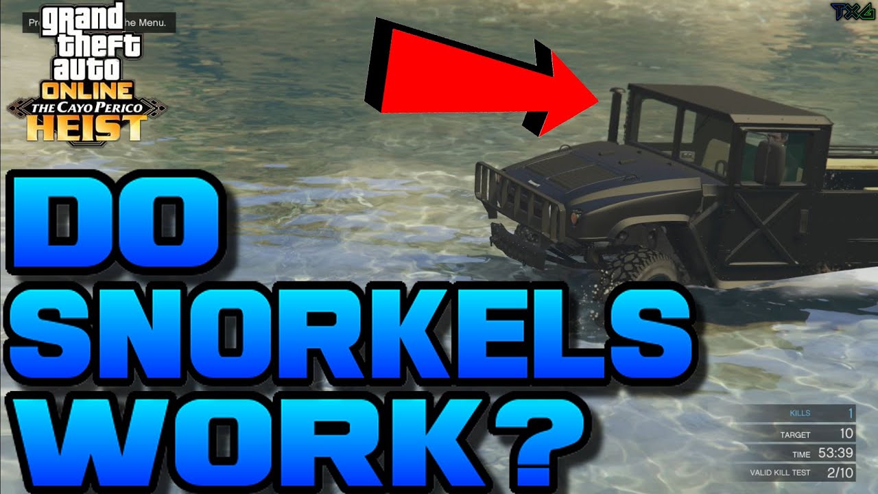 Gta 5 Online: DO SNORKELS WORK? - (All Vehicles With Working Snorkels!)