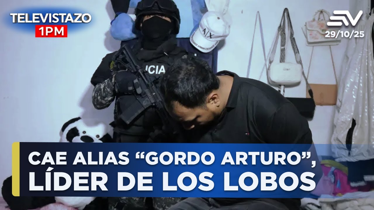 Cae alias “Gordo Arturo”, líder de Los Lobos | Televistazo | Ecuavisa | Televistazo 1PM #ENVIVO🔴