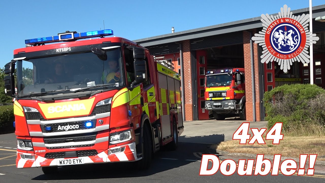 DOUBLE 4X4 TURNOUT | The biggest offroad appliance in the UK?! DWFRS Poole Fire station