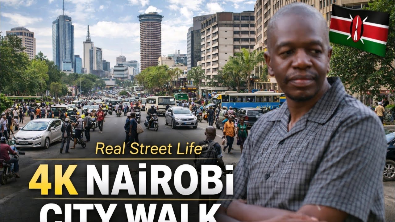 NAIROBI CITY WALKING TOUR / 4K STREET/ KENYA