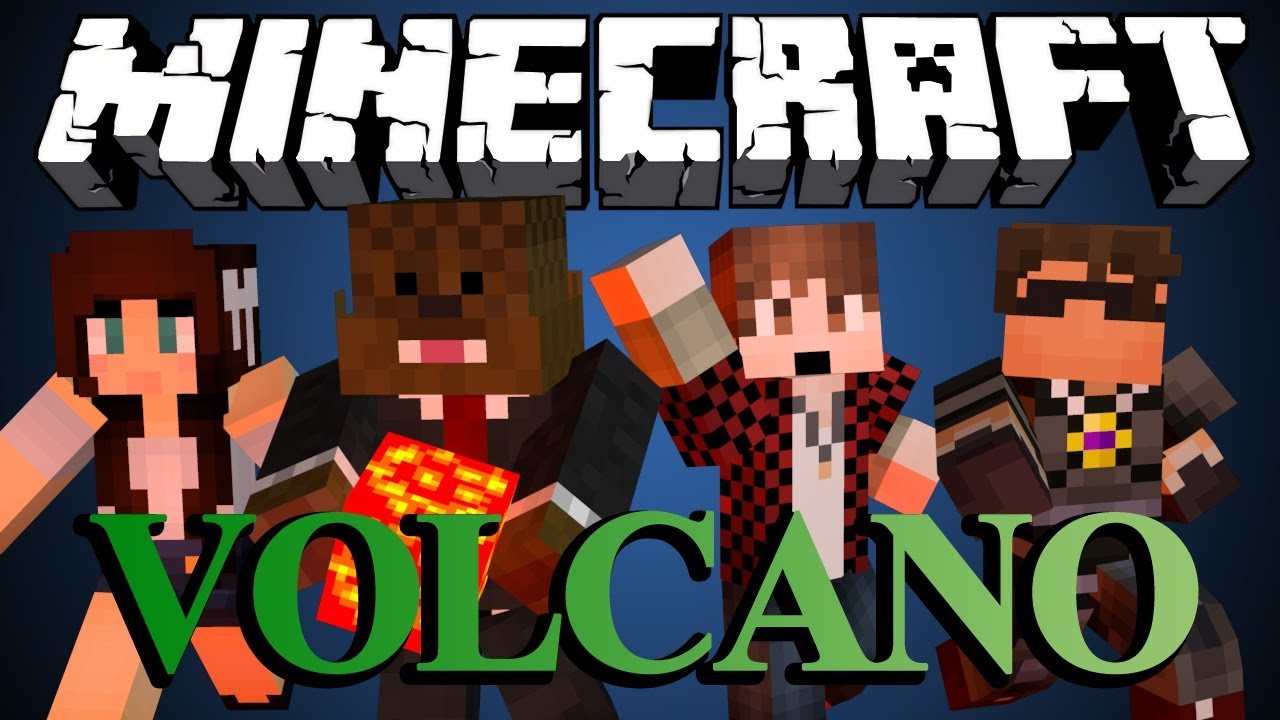 FAIL Minecraft: ВУЛКАНСКИЕ МОСТЫ Мини-игра с SkyDoesMinecraft, BajanCanadian и AshleyMariee