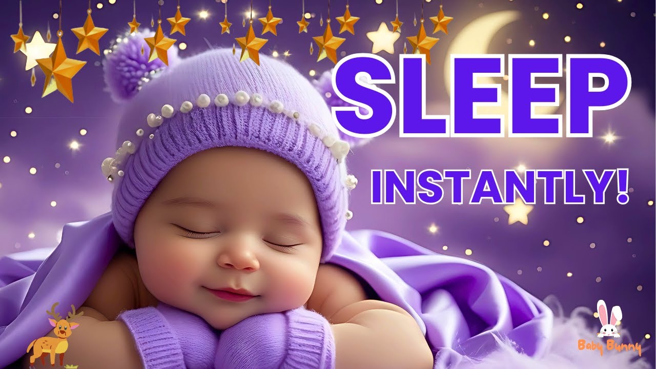 Beat Insomnia in 3 Minutes | Soothing Baby Sleep Music | Mozart & Brahms Lullabies 💤