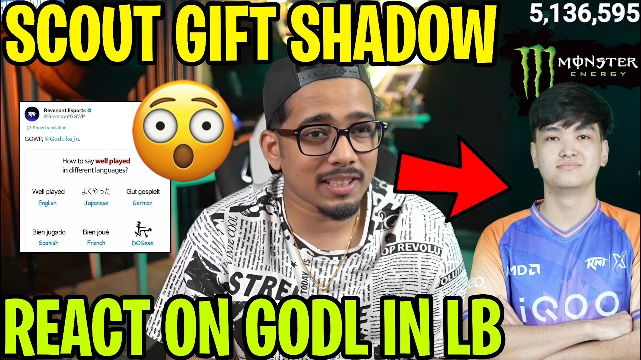 Scout gift Shadow 🤯 React GODL in LB 😳RNTX Troll Godl 🔥
