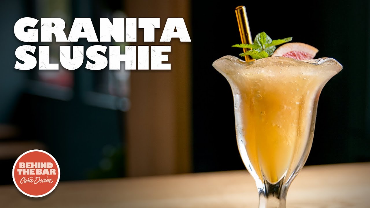 The Granita Slushie - the perfect Boozy Dessert Cocktail for a dinner party!