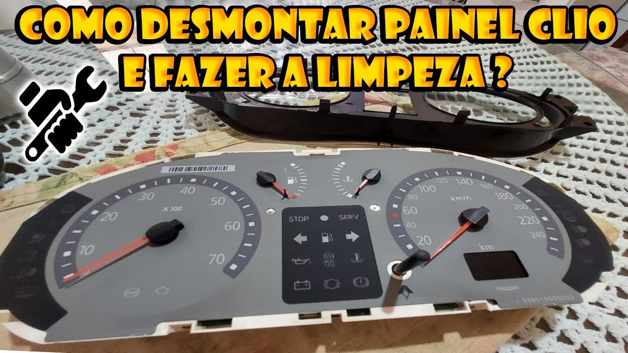 Como desmontar Painel de instrumentos Clio e fazer a limpeza ?