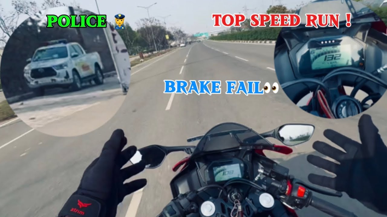 ਬਰੇਕ FAIL 😱 //ਹੈਲਮੈਂਟ ko kya hui 😊// top speed 