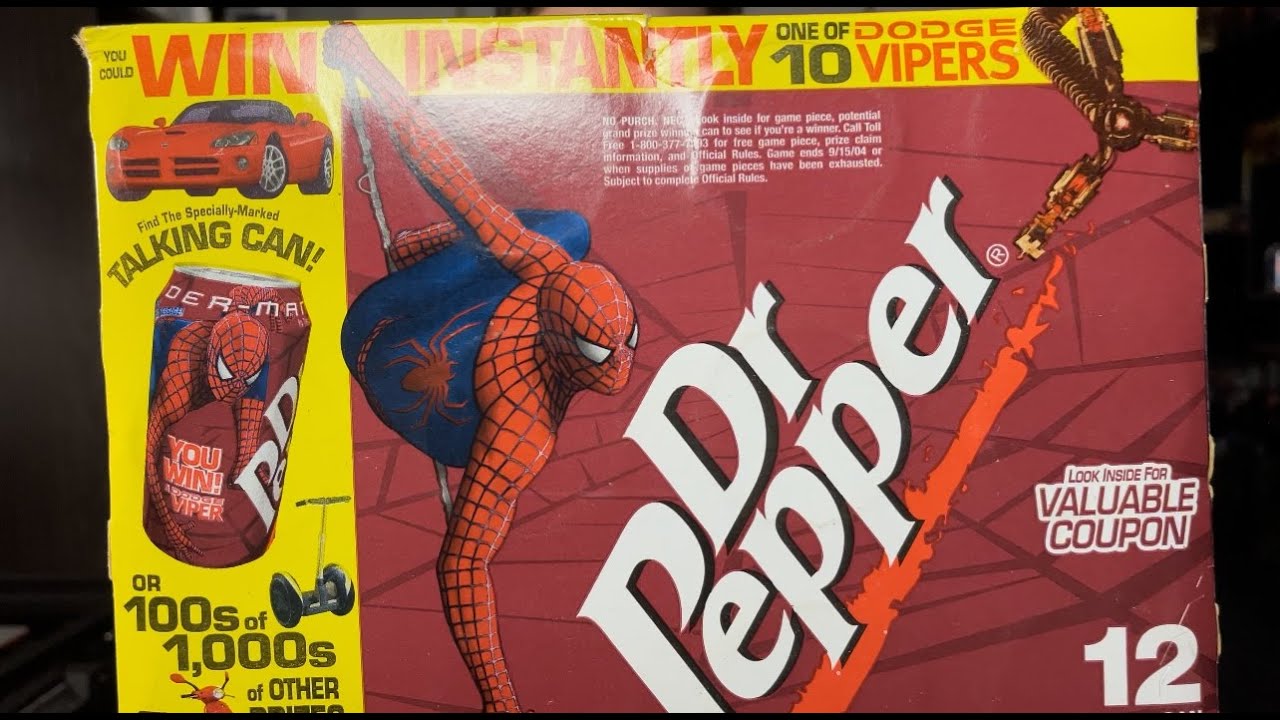 UNBOXING DR PEPPER BOX FROM SPIDER-MAN 2