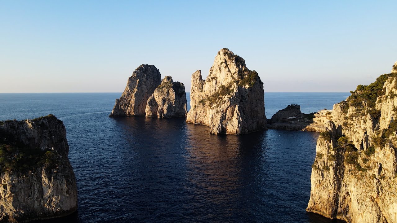 Faraglioni di Capri, drone view