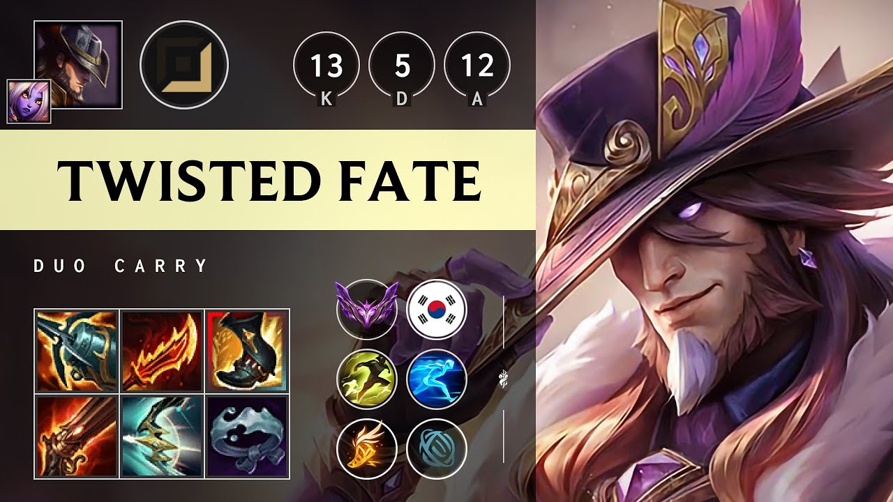 Twisted Fate ADC vs Jhin - KR Master Patch 25.19