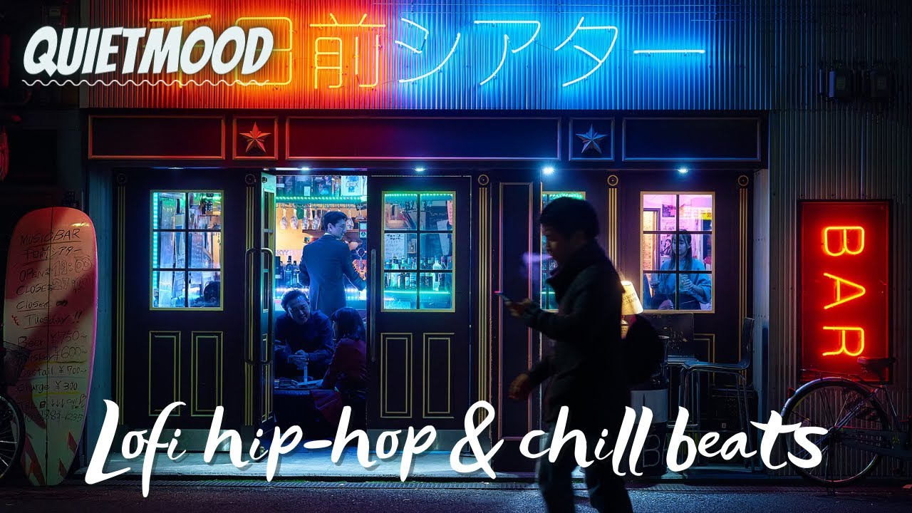 Quiet Bar at night | Lofi hip-hop 🦝 chill beats 💫 lofi hip hop sleep