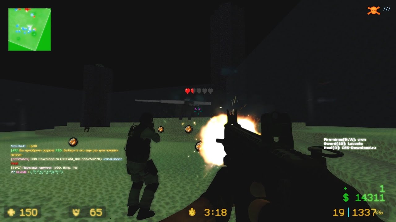 CSS: Zombie Escape - ZE_minecraft_adventure_v1_2c [Stage 4: The End] на SWZ