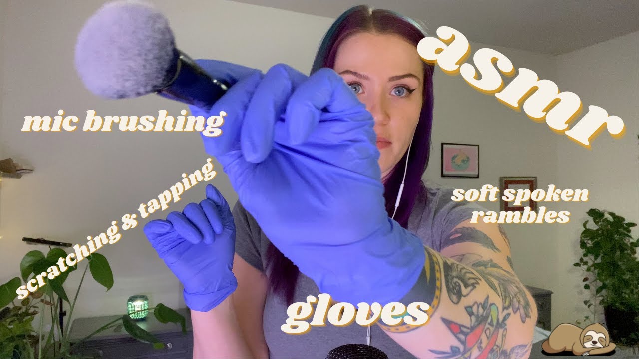 ASMR Soft Spoken Story Time, Latex Gloves, Mic Brushing, Whispering