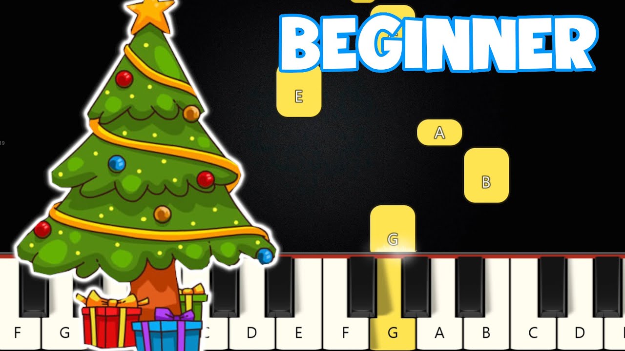 Jingle Bell Rock - Christmas Songs | Beginner Piano Tutorial | Easy Piano