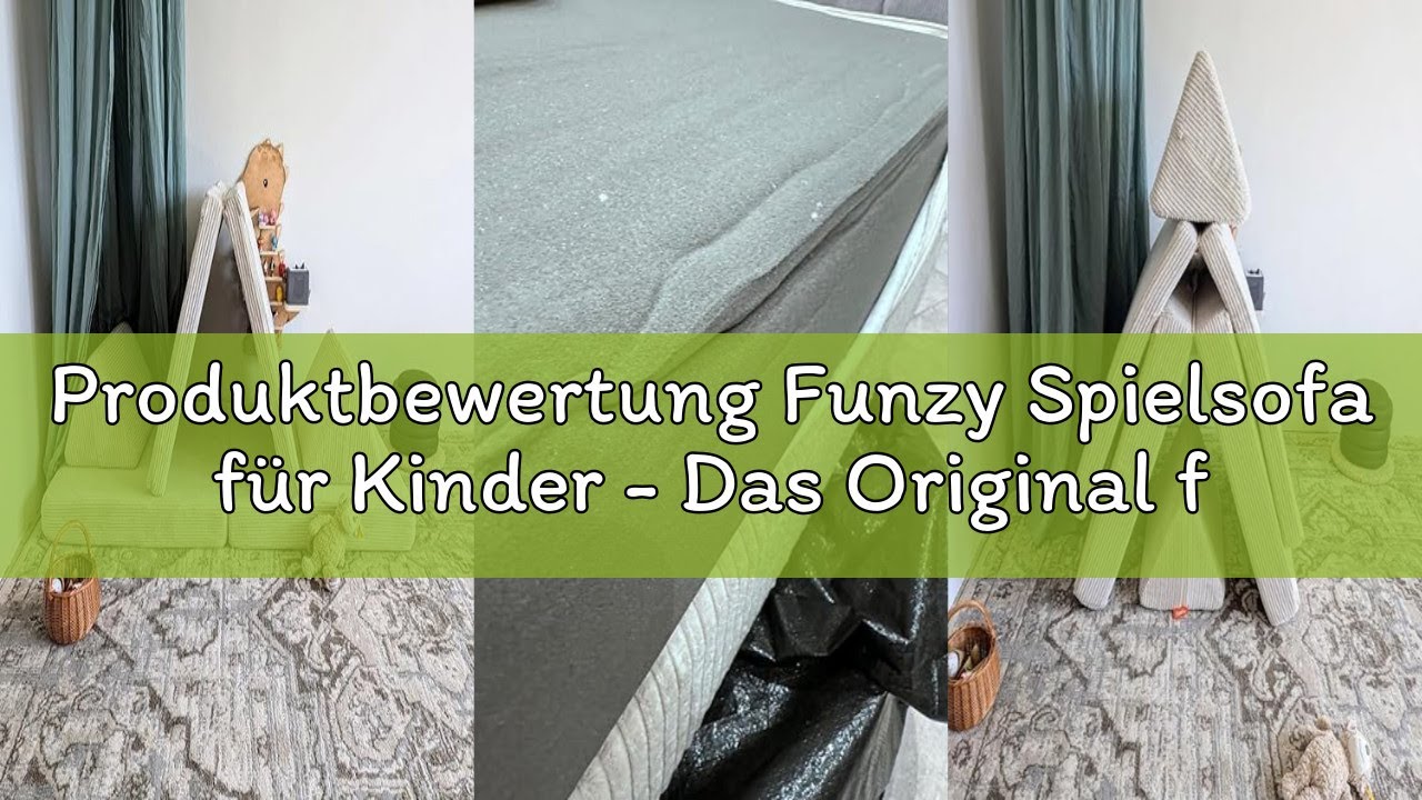 Produktbewertung Funzy Spielsofa für Kinder - Das Original für kreatives Spielen, Modulare Spielcouc