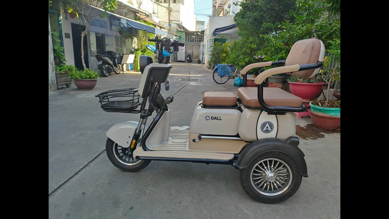 Xe điện 3 bánh 10inch DALL X5 di chuyển 100km/1 lần sạc, thẻ từ NFC giao tận nhà cho Khách Long An