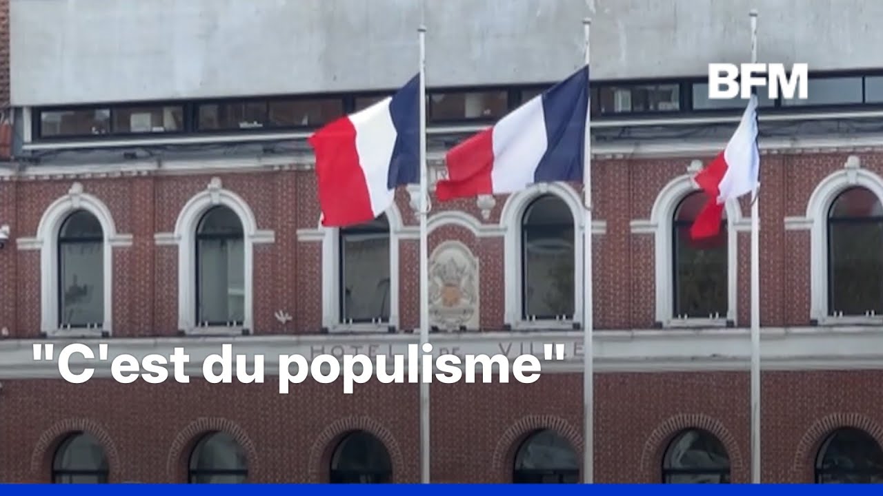 Des maires RN retirent le drapeau de l'Union europ&eacute;enne du fronton de leur mairie