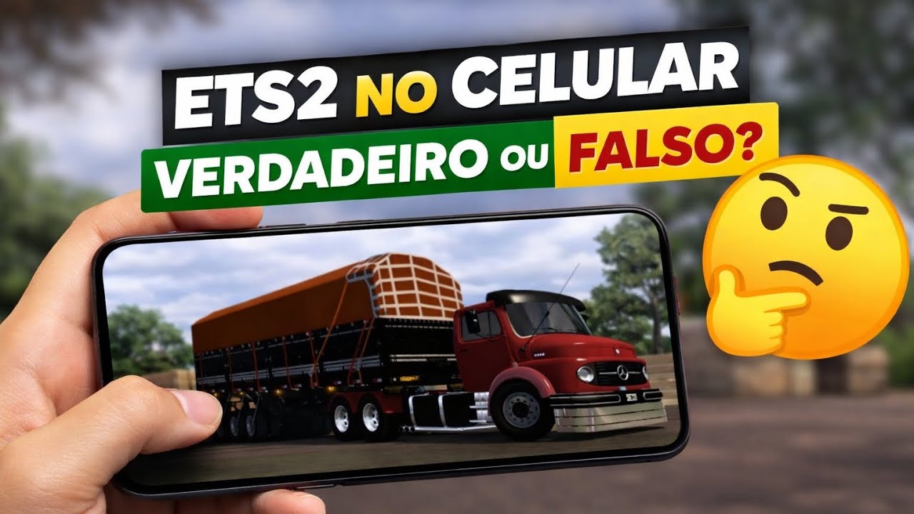 EURO TRUCK SIMULATOR 2 - TIRANDO TODAS ÀS DÚVIDAS SOBRE  COMO JOGA O ETS2 NO CELULAR FRACO E FORTES 