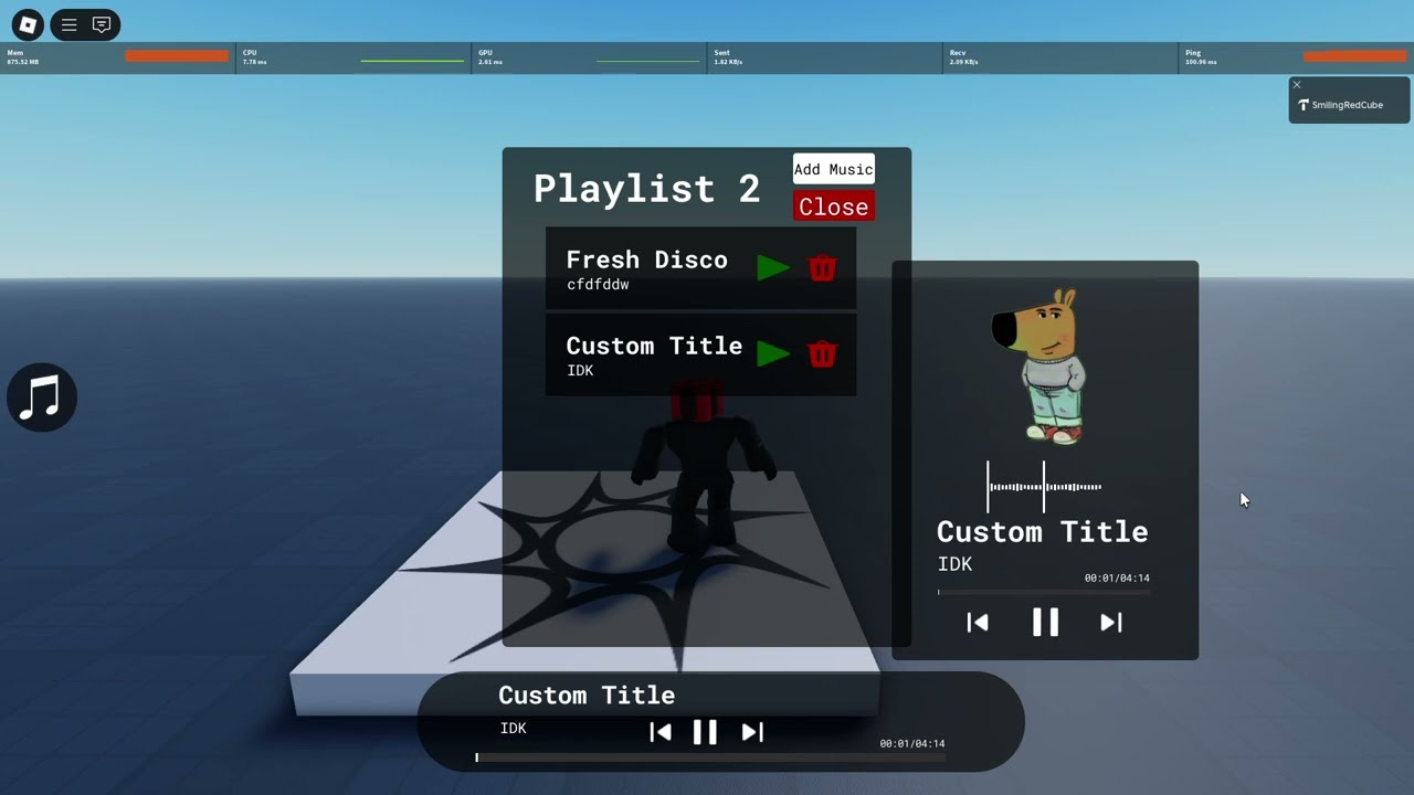 Roblox Studio - Music System with Custom Playlists