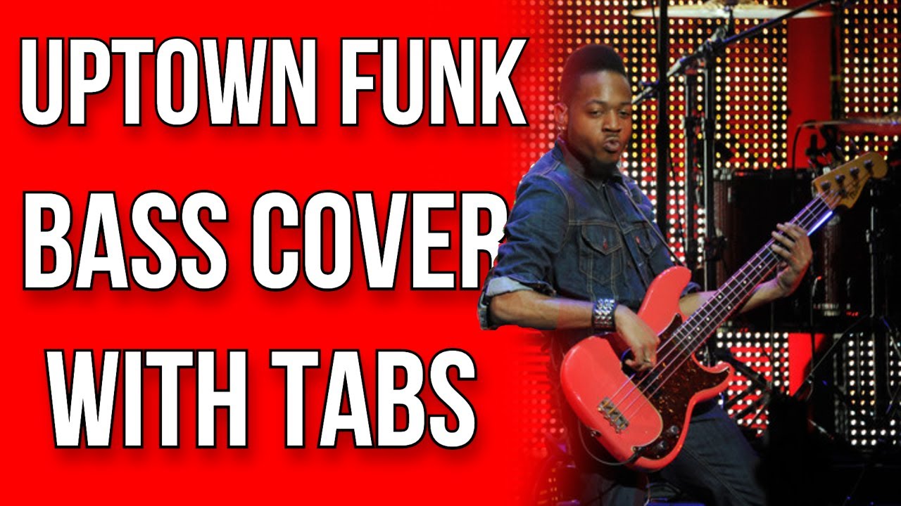 Uptown Funk Bass Cover (with correct bass tab)