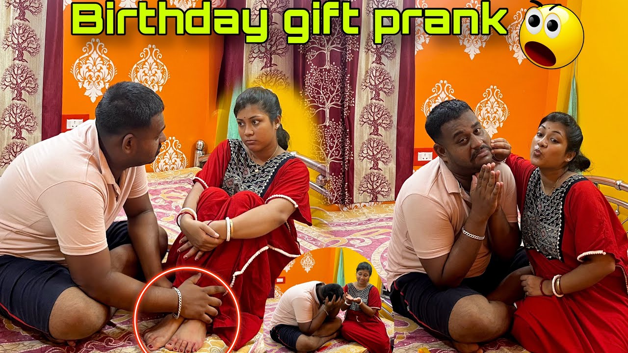 Birthday gift prank🤬 epic rection 🤯🧿 puja এমন gift চাইবে ভাবতেই পারিনি 💔