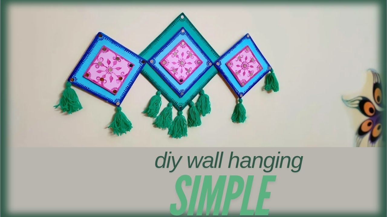 DIY wall Hanging Craft Ideas|Wall Hanging Craft Ideas With Waste Material😍