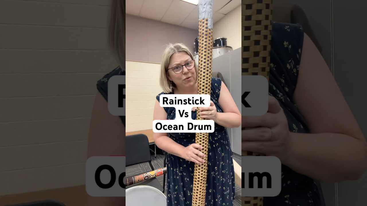Does a rain stick sound like a ocean drum? #band #banddirector #oceandrum #percussion #rainstick
