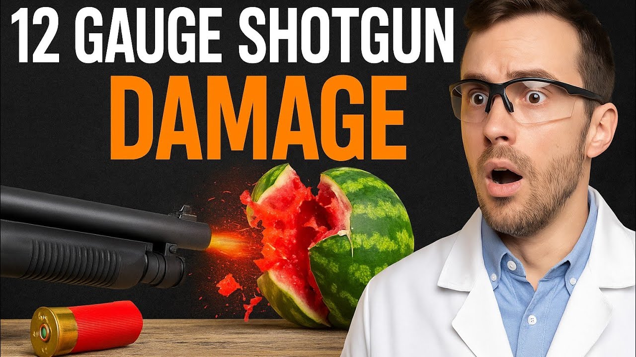 12 Gauge Shotgun Damage Test 💥 | The Real Power of Shotguns