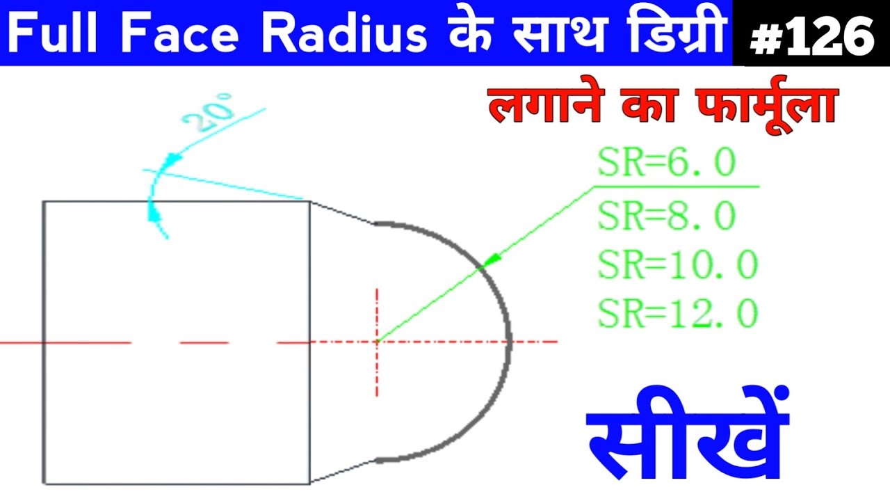 taper radius manual calculation | 30° taper angle program | taper radius with angle cnc programming