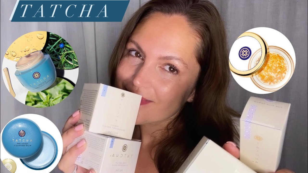 Tatcha Indigo Cleansing balm & Over night repair cream / Try on Review