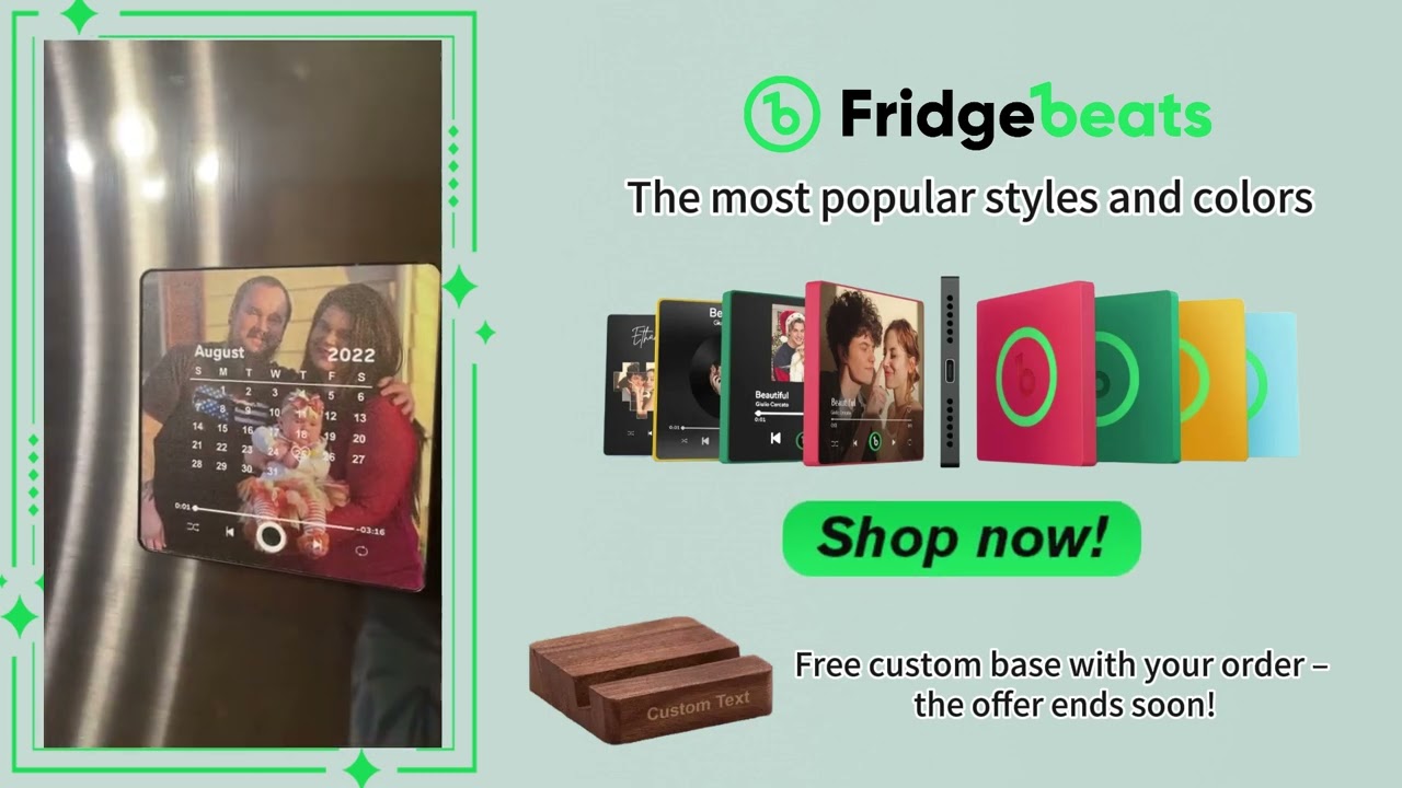 Custom Music Fridge Magnet #fridgebeats #fridgemagnets #chrismasgift #blackfriday #birthday