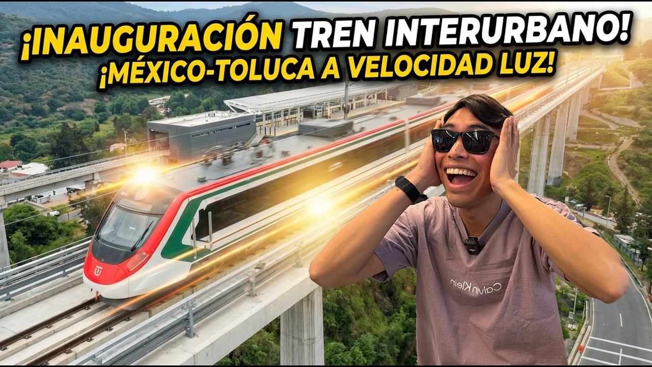 Así es viajar en el TREN INTERURBANO MÉXICO-TOLUCA 🚆
