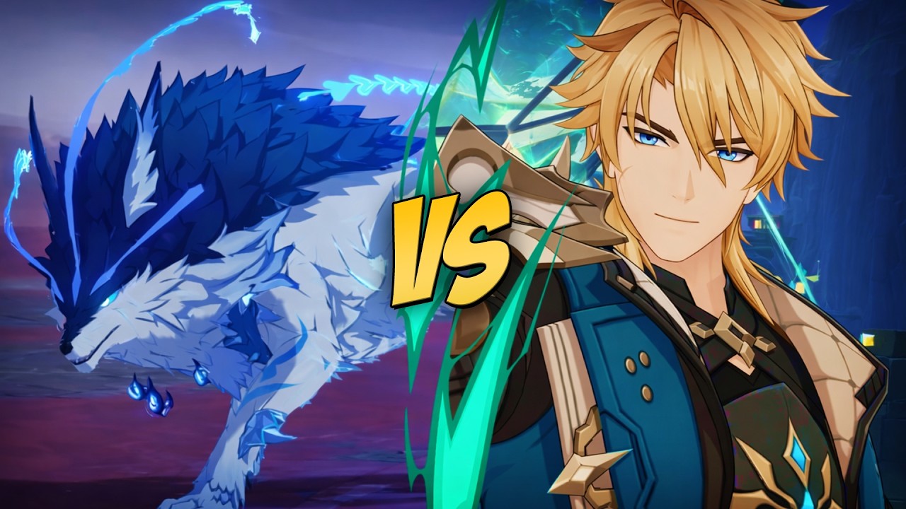 Varka SOLO CLEARS Wolf Pup For A New Weapon! Varka Weapon Skin Boss Fight | Genshin Impact Luna V