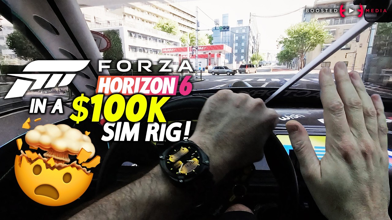 🤯 FORZA HORIZON 6 in a $100K SIM RIG!