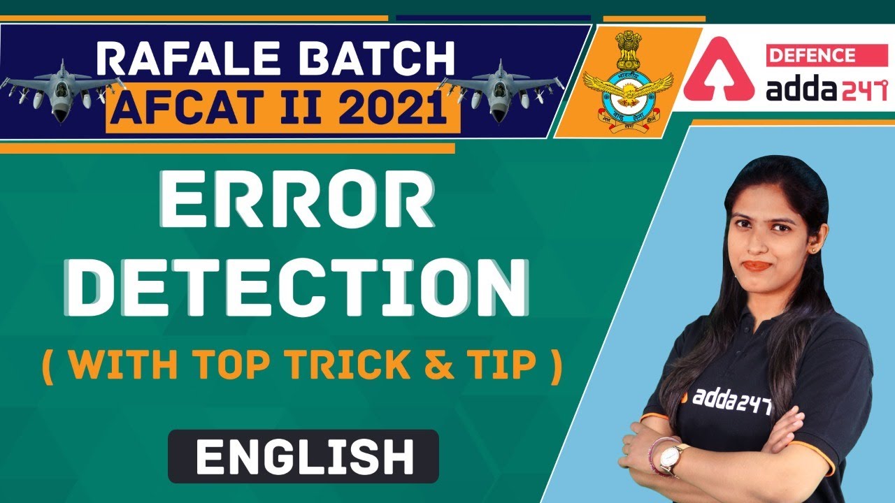AFCAT 2 2021 English | Error Detection | Top Trick & Tip