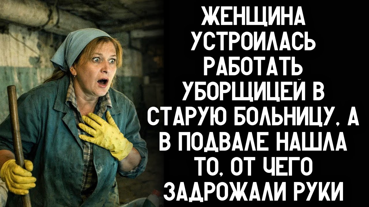 Женщина устроилась работать уборщицей в старую больницу, а в подвале нашла то, от чего обомлела!
