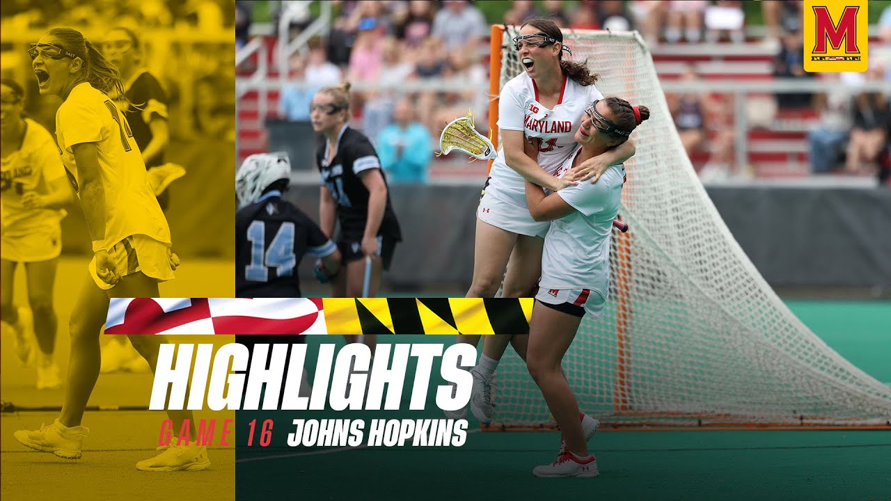 Maryland Women's Lacrosse Highlights | Johns Hopkins