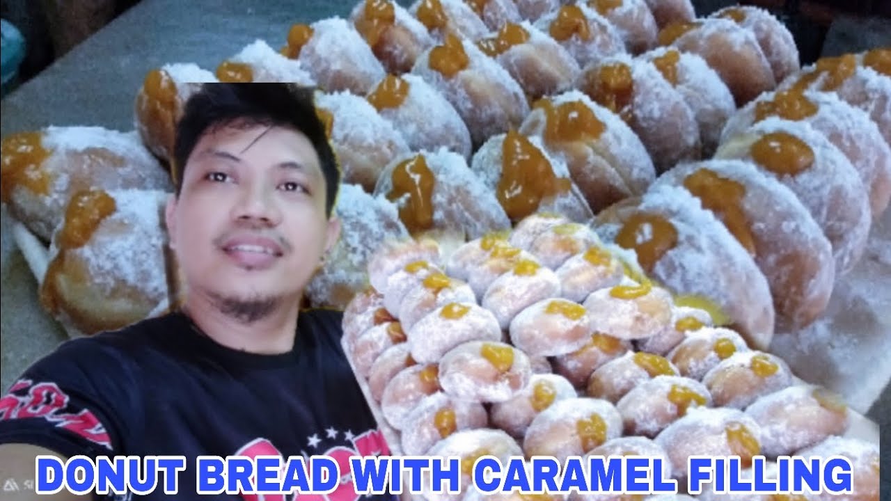 PAANO ANG PAGGAWA NG DONUT WITH CARAMEL FILLING(1 KILO RECIPE #TUTORIAL